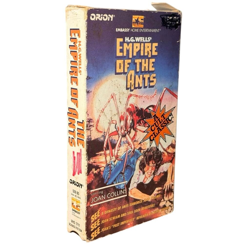 Empire of the Ants VHS 1985 Embassy Home Entertainment Cult Horror Box Wear